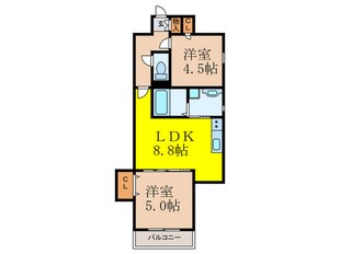 仮）クリエオーレ一津屋Ⅰの物件間取画像